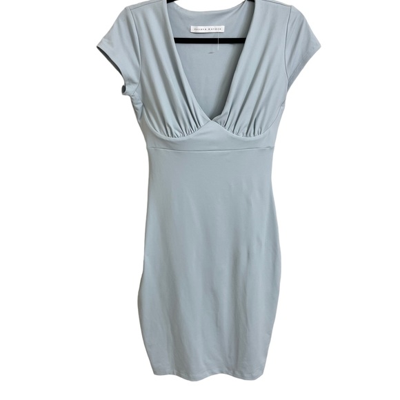 Susana Monaco V Neck Dress in Light Blue new without tags Size Small - Picture 2 of 7